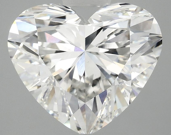4.08 Carat Heart Shaped Ideal Cut VVS2 IGI Certified Lab Grown Diamond