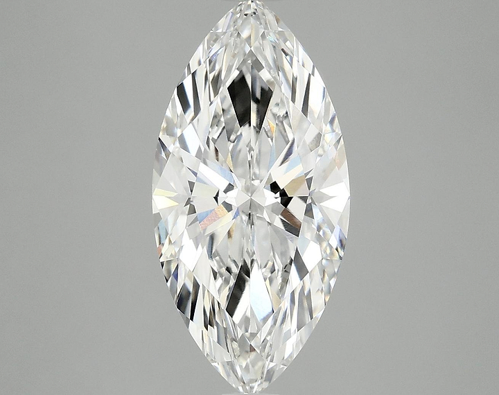 3.09 Carat Marquise Shaped Ideal Cut VVS2 IGI Certified Lab Grown Diamond