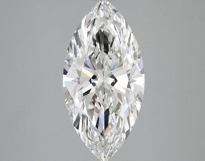 3.03 Carat Marquise Shaped Ideal Cut VVS2 IGI Certified Lab Grown Diamond
