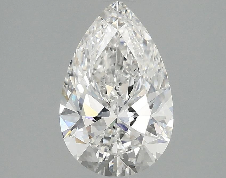 1.47 Carat Pear Shaped Ideal Cut VVS2 IGI Certified Lab Grown Diamond