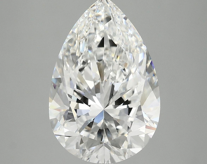 3.92 Carat Pear Shaped Excellent Cut VVS2 IGI Certified Lab Grown Diamond