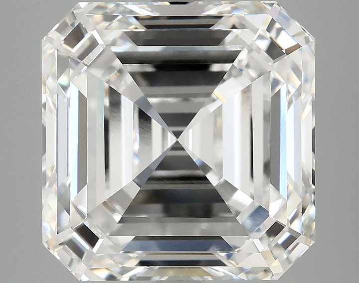 8.05 Carat Asscher Shaped Ideal Cut VVS2 IGI Certified Lab Grown Diamond