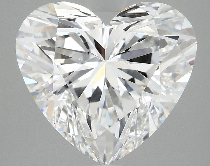 5.1 Carat Heart Shaped Ideal Cut VVS2 IGI Certified Lab Grown Diamond