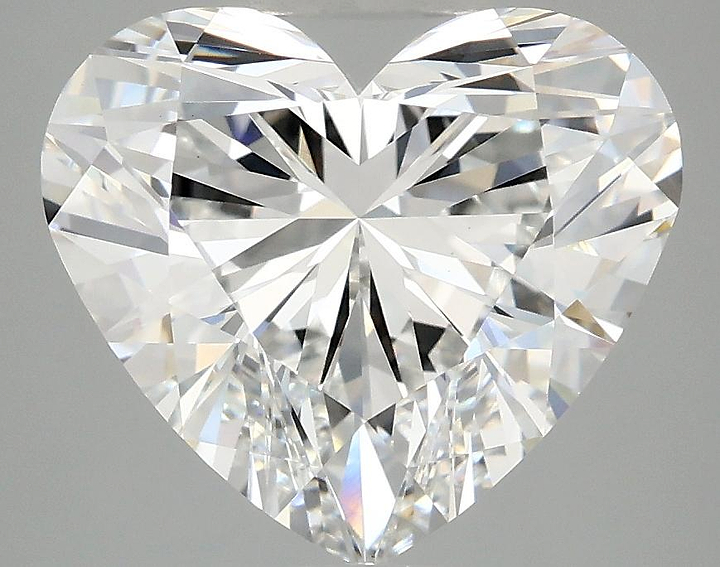 4.1 Carat Heart Shaped Ideal Cut VVS2 IGI Certified Lab Grown Diamond