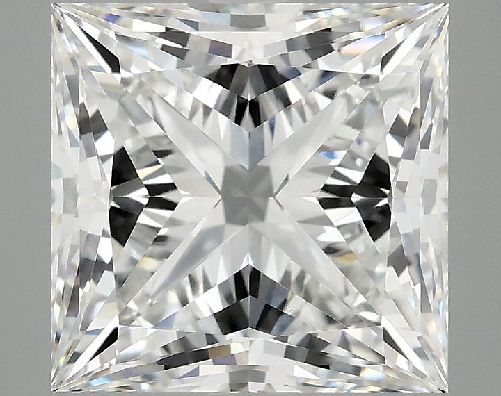 4.92 Carat Princess Shaped Ideal Cut VVS2 IGI Certified Lab Grown Diamond