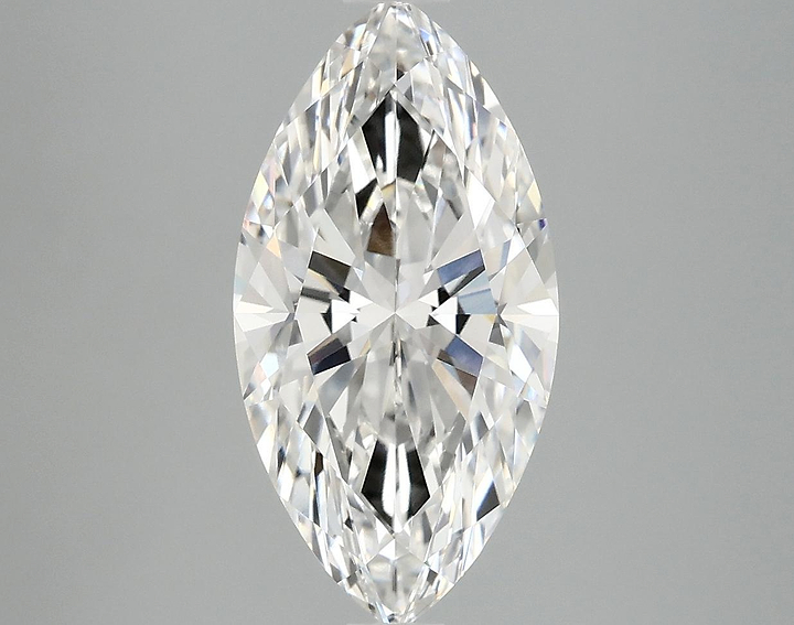 3.08 Carat Marquise Shaped Ideal Cut VVS2 IGI Certified Lab Grown Diamond
