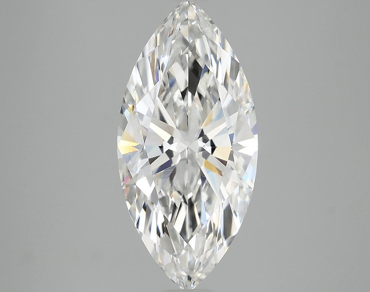 3.07 Carat Marquise Shaped Excellent Cut VVS2 IGI Certified Lab Grown Diamond