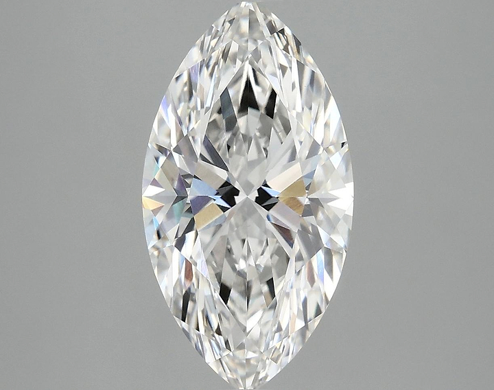 3.09 Carat Marquise Shaped Excellent Cut VVS2 IGI Certified Lab Grown Diamond