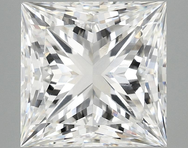 4.91 Carat Princess Shaped Ideal Cut VVS2 IGI Certified Lab Grown Diamond