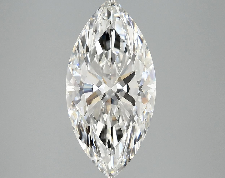 3.07 Carat Marquise Shaped Ideal Cut VVS2 IGI Certified Lab Grown Diamond