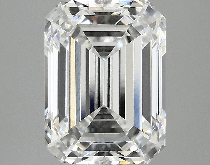 3.09 Carat Emerald Shaped Excellent Cut VS1 IGI Certified Lab Grown Diamond