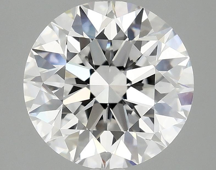 3.08 Carat Round Shaped Excellent Cut VVS2 IGI Certified Lab Grown Diamond