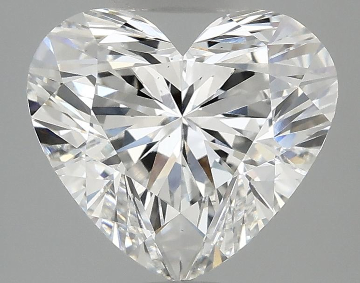 3.02 Carat Heart Shaped Ideal Cut VS2 IGI Certified Lab Grown Diamond
