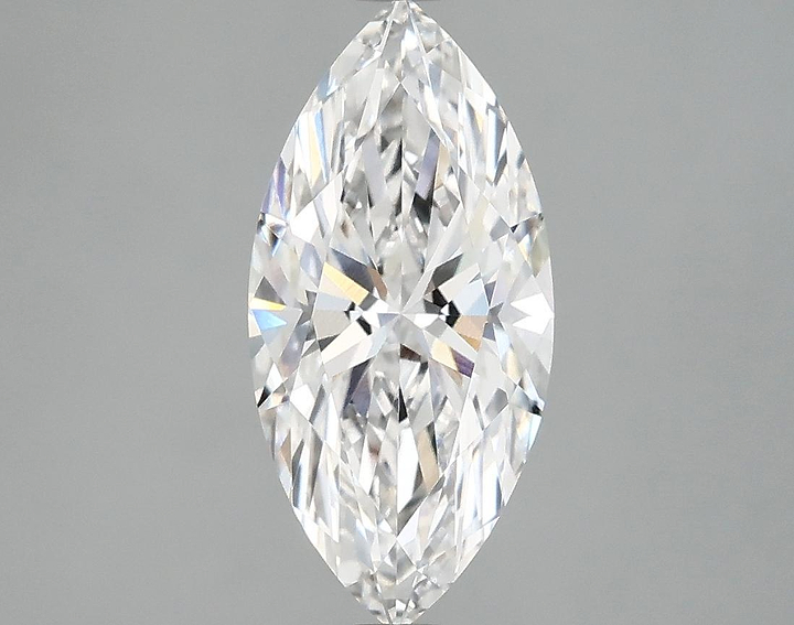 2.1 Carat Marquise Shaped Excellent Cut VVS2 IGI Certified Lab Grown Diamond