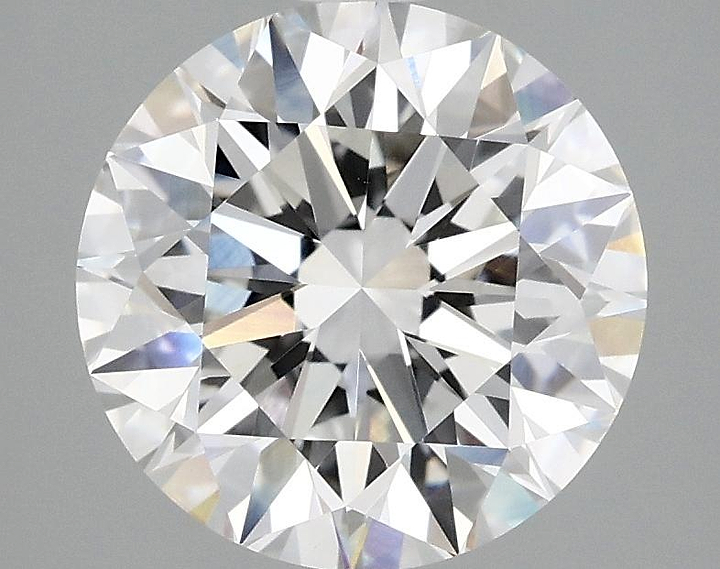 3.08 Carat Round Shaped Excellent Cut VVS2 IGI Certified Lab Grown Diamond