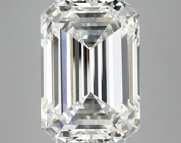 7.19 Carat Emerald Shaped Ideal Cut VVS2 IGI Certified Lab Grown Diamond