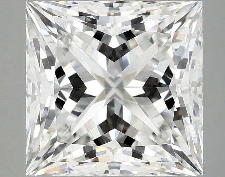 4.1 Carat Princess Shaped Ideal Cut VVS2 IGI Certified Lab Grown Diamond