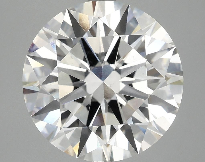 6.19 Carat Round Shaped Ideal Cut VS2 IGI Certified Lab Grown Diamond