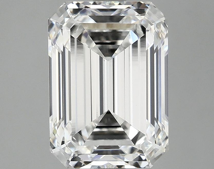 3.08 Carat Emerald Shaped Ideal Cut VS1 IGI Certified Lab Grown Diamond