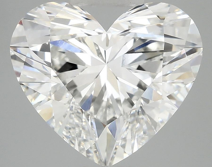 5.09 Carat Heart Shaped Ideal Cut VVS2 IGI Certified Lab Grown Diamond