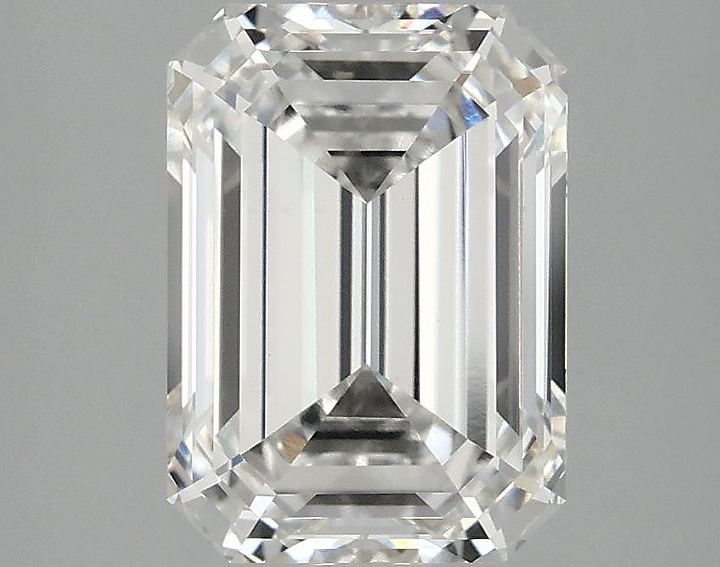 2.59 Carat Emerald Shaped Ideal Cut VVS2 IGI Certified Lab Grown Diamond