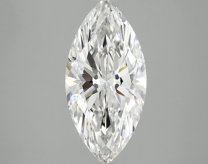 3.02 Carat Marquise Shaped Excellent Cut VVS2 IGI Certified Lab Grown Diamond