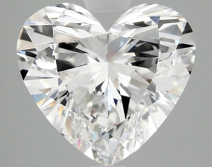 3.8 Carat Heart Shaped Ideal Cut VVS2 IGI Certified Lab Grown Diamond