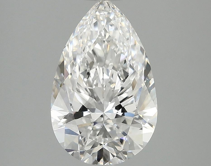 2.07 Carat Pear Shaped Ideal Cut VVS2 IGI Certified Lab Grown Diamond