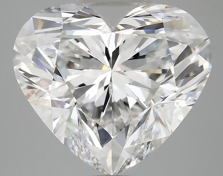 5.09 Carat Heart Shaped Ideal Cut VVS2 IGI Certified Lab Grown Diamond