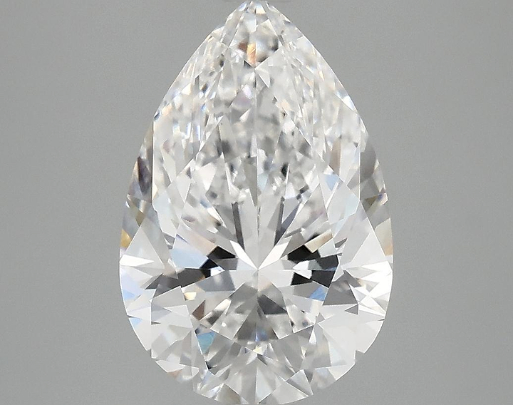 3.04 Carat Pear Shaped Excellent Cut VVS2 IGI Certified Lab Grown Diamond