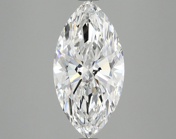 3.1 Carat Marquise Shaped Ideal Cut VVS2 IGI Certified Lab Grown Diamond