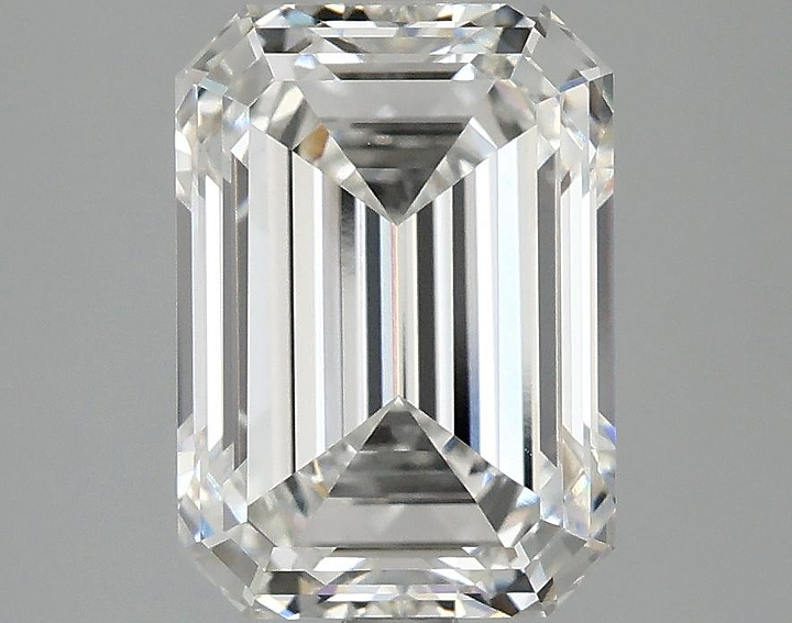 3.1 Carat Emerald Shaped Ideal Cut VVS2 IGI Certified Lab Grown Diamond