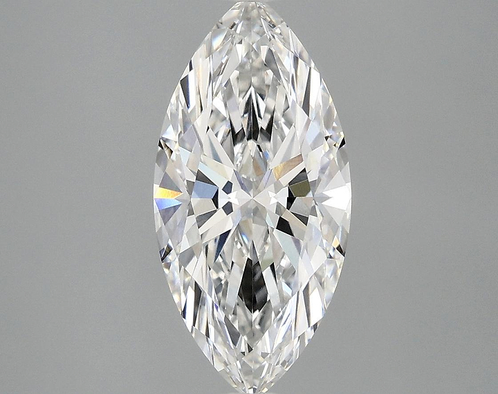 2.03 Carat Marquise Shaped Excellent Cut VVS2 IGI Certified Lab Grown Diamond