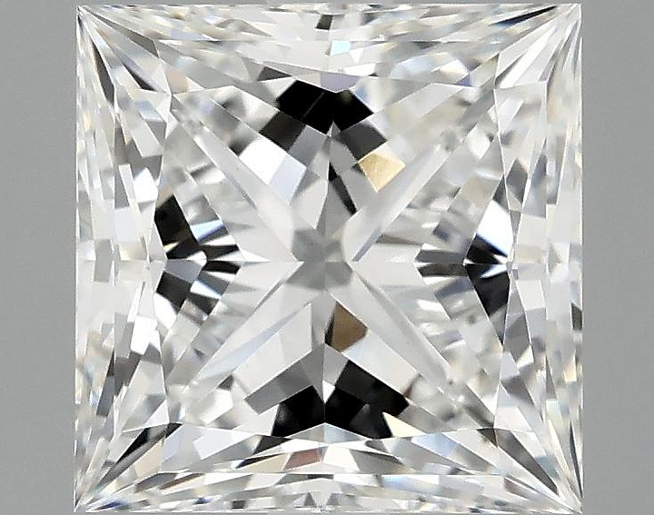 2.51 Carat Princess Shaped Ideal Cut VVS2 IGI Certified Lab Grown Diamond