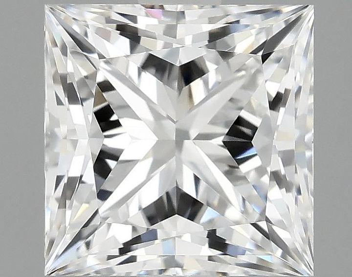 2.1 Carat Princess Shaped Ideal Cut VVS2 IGI Certified Lab Grown Diamond