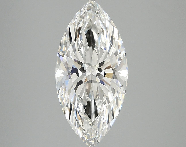 3.08 Carat Marquise Shaped Excellent Cut VVS2 IGI Certified Lab Grown Diamond