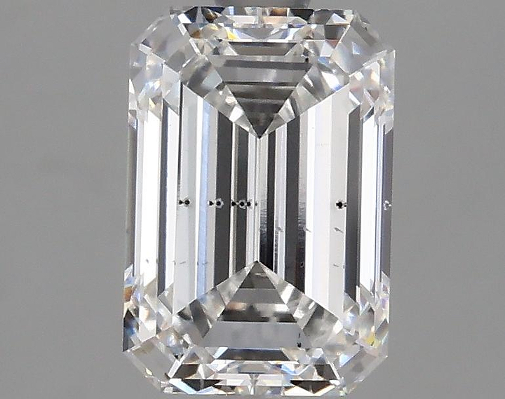 2.16 Carat Emerald Shaped Ideal Cut SI1 IGI Certified Lab Grown Diamond