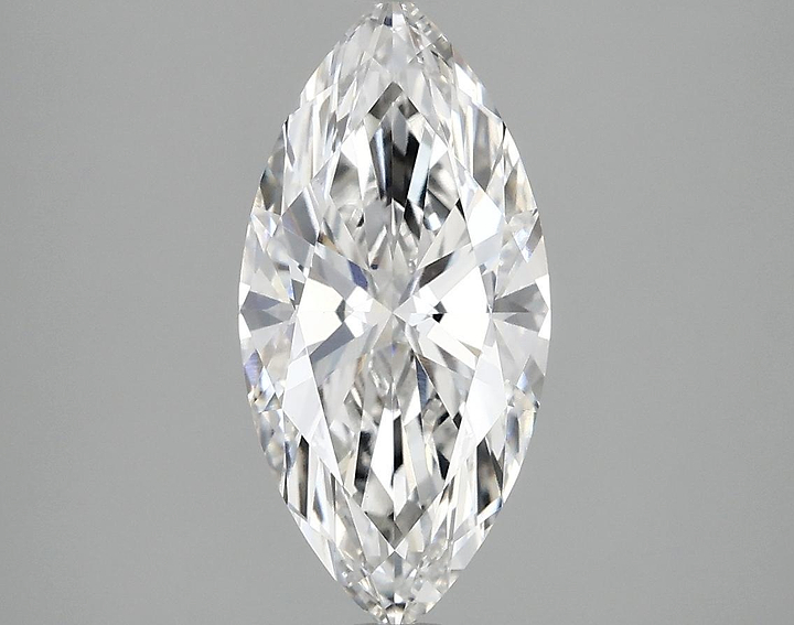 2.01 Carat Marquise Shaped Excellent Cut VVS2 IGI Certified Lab Grown Diamond