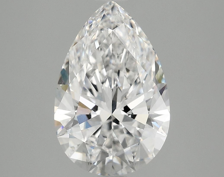 2.5 Carat Pear Shaped Excellent Cut VVS2 IGI Certified Lab Grown Diamond