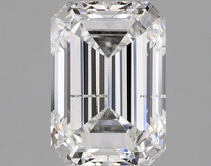 2.01 Carat Emerald Shaped Ideal Cut SI1 IGI Certified Lab Grown Diamond