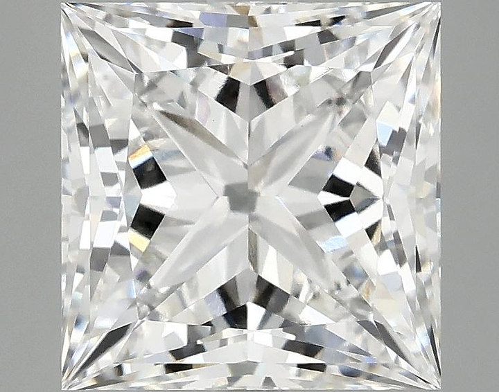 4.1 Carat Princess Shaped Ideal Cut VVS2 IGI Certified Lab Grown Diamond