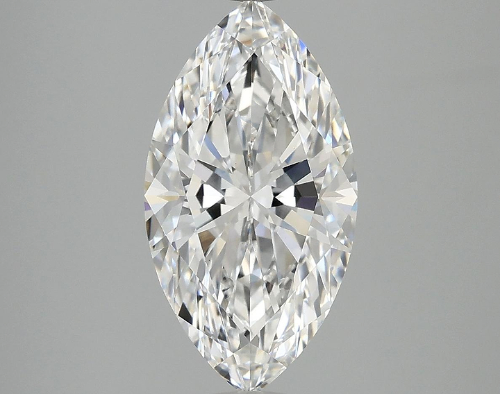 3.02 Carat Marquise Shaped Excellent Cut VVS2 IGI Certified Lab Grown Diamond