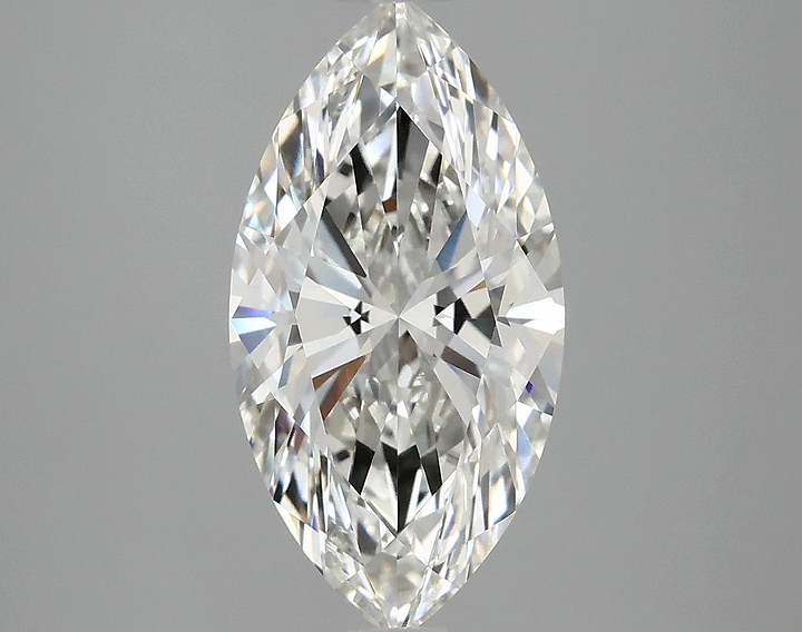 3.09 Carat Marquise Shaped Ideal Cut VVS2 IGI Certified Lab Grown Diamond