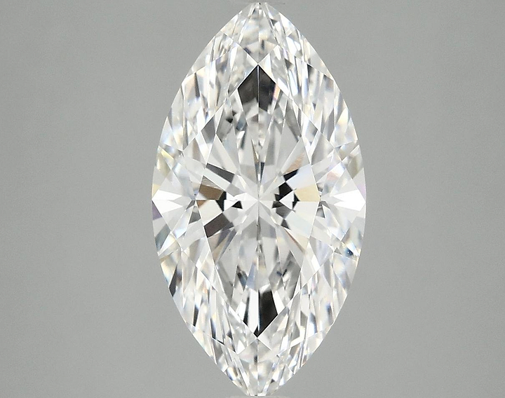 3.09 Carat Marquise Shaped Excellent Cut VVS2 IGI Certified Lab Grown Diamond