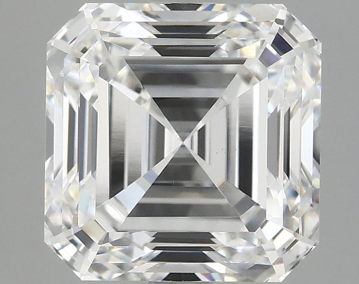 3.92 Carat Asscher Shaped Ideal Cut VVS2 IGI Certified Lab Grown Diamond