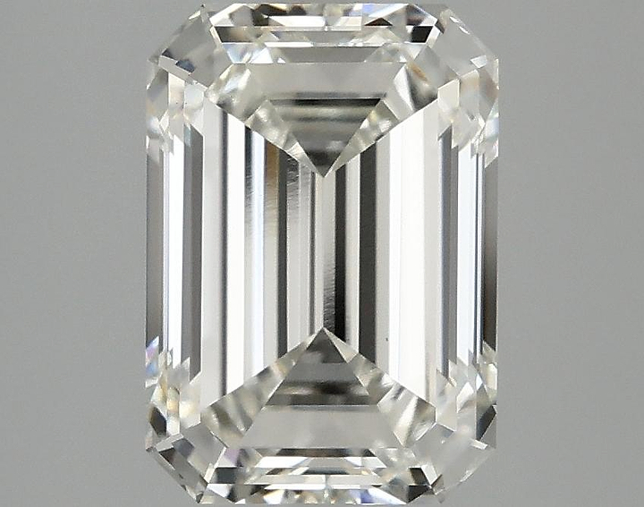 3.03 Carat Emerald Shaped Ideal Cut VVS2 IGI Certified Lab Grown Diamond