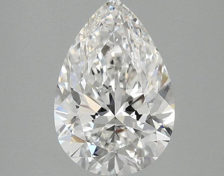 2.56 Carat Pear Shaped Excellent Cut VS1 IGI Certified Lab Grown Diamond