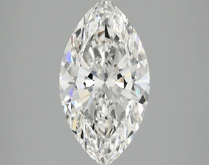 2.49 Carat Marquise Shaped Excellent Cut VVS2 IGI Certified Lab Grown Diamond