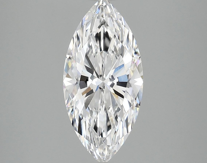 2.06 Carat Marquise Shaped Excellent Cut VVS2 IGI Certified Lab Grown Diamond