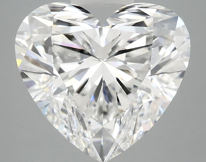 5.09 Carat Heart Shaped Ideal Cut VS1 IGI Certified Lab Grown Diamond